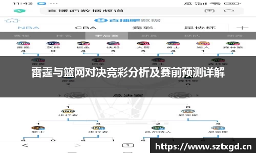 雷霆与篮网对决竞彩分析及赛前预测详解
