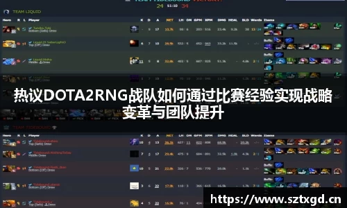 热议DOTA2RNG战队如何通过比赛经验实现战略变革与团队提升